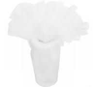 UrbanHui Rouleau de tulle en nylon doux de 15,2 cm de large et 22,9 m de long pour décoration de mariage, travaux manuels - Blanc