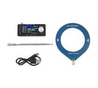 UrbanHui SI4732 Récepteur radio pleine bande avec support Hi-Z, écran HD 1,9", réception FM AM LSB USB, batterie 800 mAh, pour ESP32-S3 Master Control (bleu)