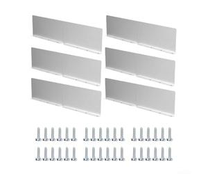 UrbanHui Solution de gestion de l'eau de pluie pour les vallées de gouttière de toit en utilisant des panneaux d'aluminium légers pour réduire les déversements d'eau (6 pièces)