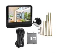 UrbanHui Sonnette vidéo pour porte d'appartement Judas Caméra 1080P HD avec écran 4,3" pour Tuya Compatible avec Smart Motion Alertes jusqu'à 180 jours en veille