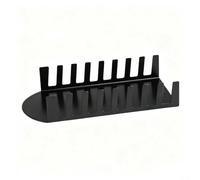 UrbanHui Support de rangement d'échantillons en métal robuste 8/12 emplacements pour carrelage, marbre, pierre de quartz, panneau de porte et échantillons de matériau de panneau (350 x 180 x 60 mm)