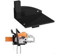 UrbanHui Support mural réglable en acier robuste pour rangement d'outils de garage avec design peu encombrant et fentes dédiées (noir)