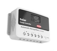 UrbanHui Système de contrôleur de charge solaire pour applications 12 V/24 V, mesure de haute précision et règles de charge personnalisables (40 A)