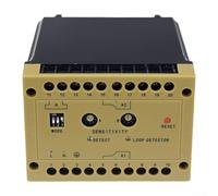 UrbanHui Système de détection de véhicule filaire 220D pour portail automatique, alimentation 220 V CA avec niveaux de sensibilité réglables et retard de 0 à 6,3 s, boîtier en plastique ABS (24 V CC)