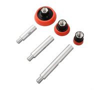 UrbanHui Tampon de polissage et tiges d'extension, tiges de connexion d'extension de meuleuse d'angle à filetage M14, avec 3 tampons de polissage