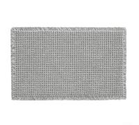 UrbanHui Tapis de salle de bain absorbant à séchage rapide avec envers antidérapant pour plus de sécurité, texture douce sous le pied améliorée par une élégante bordure à pompons, convient pour de