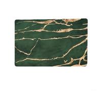 UrbanHui Tapis de sol antidérapant à séchage rapide en polyuréthane pour maison, cuisine, buanderie, couloir, design fin, facile à nettoyer, 60 x 40 cm (vert)