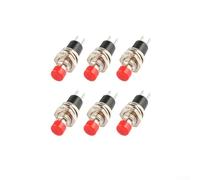 UrbanHui Top Electronic Equipment Components PBS110 Lot de 6 boutons ronds auto-réglés pour jouets télécommandés Rouge