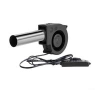 UrbanHui Ventilateur de barbecue USB 5 V avec contrôleur de vitesse, débit d'air réglable pour la cuisson et allumage efficace du feu, portable et rechargeable par USB