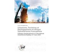 Urbanisme, Territoires et Développement en Afrique Subsaharienne Francophone