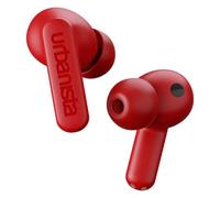 Urbanista Atlanta Écouteurs Hybrides sans Fil à Réduction Active du Bruit, Résistantes aux Éclaboussures, Écouteurs Bluetooth Multipoint, Mode Transparence, Étui de Chargement sans Fil, Rouge Vif