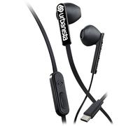 Urbanista Écouteurs filaires, sans nœuds, USB C, Gestion des appels avec Microphone, entrée stéréo Filaire, entrée Bouton avec Assistant Vocal, San Francisco, Noir