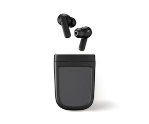 Urbanista Phoenix Écouteurs sans Fil par l'Énergie Solaire avec Durée de Lecture Infinie, Suppression du Bruit Active Hybrides, Bluetooth Multipoint, Étui de Chargement Auto-Rechargeable, Noir Minuit
