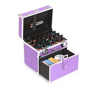 Urbanity Vernis à Ongles Vernis Bouteille Beauté Cosmétique Maquillage Vanity Case Boîte - Diamant Lilas