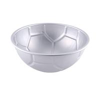 UrbanNest 1 PCS 3D Demi Boule Ronde en Forme de Gateau de Football Moule 8 Pouce d'epaisseur en Alliage d'aluminium Moule Moule de Cuisson d'anniversaire