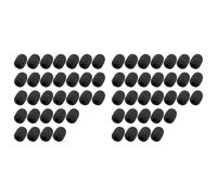 UrbanNest Paquet de 60 Pare-Brise de Microphone en Mousse, Housses en Mousse pour Microphone de Casque à de Taille Mini pour Microphone de Casque