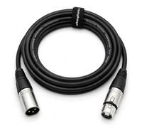 Urbanphonics Câble micro XLR Câble de microphone professionnel Premium|XLR symétrique mâle à femelle |10 m Noir |Un son plus clair pour les systèmes de sonorisation, les mélangeurs,les amplificateurs
