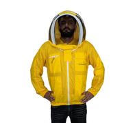 URBANSBEE Veste apiculture 3 couches ultra ventilée, professionnelle veste apiculteur avec chapeau fantaisieet d'un voile pour la protection de l'apiculteur