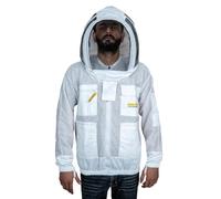URBANSBEE Veste apiculture 3 couches ultra ventilée, professionnelle veste apiculteur avec chapeau fantaisieet d'un voile pour la protection de l'apiculteur