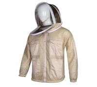 URBANSBEE Veste apiculture professionnelle ventilé - Veste apiculteur avec l'association d'un chapeau fantaisie et d'un voile pour la protection de l'apiculteur