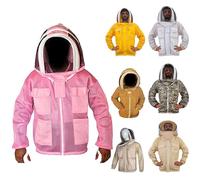 URBANSBEE Veste apiculture professionnelle ventilé - Veste apiculteur avec l'association d'un chapeau fantaisie et d'un voile pour la protection de l'apiculteur