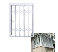 UrbanUp Garde Corps Fenetre Barres de Sécurité Antichute pour Fenêtres, Grilles de Protection pour Fenêtres, Filet de Fenêtre, Portail Coulissant, Renfort de Porte(W90xH110cm/36x44in)