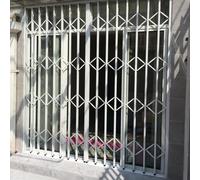 UrbanUp Garde Corps Fenetre Barres de Sécurité Blanches Antivol pour Fenêtres de sous-Sol, de Grenier ou de Remise, Rails de Porte Coulissante 50X50 Cm, 140X100 Cm et 100X160 Cm(W59xH78in/150x200cm)