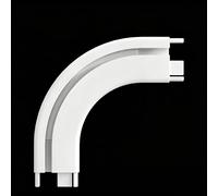 UrbanUp Rail Rideaux Plafond Système Complet de Rideau de Plafond DIY avec Connecteur d’Angle Optionnel, Boîtier de Rail de Rideau avec roulettes, Support de Tringle Lisse(Track Benders)