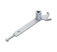 URBANUS Dreikantschlüssel DIN 3223 avec crochet en fonte d'acier zingué pour poteau de fermeture URBANUS Quantité:1