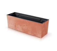 Urbi Case Beton Effect Pot, avec dépôt, dimensions (mm) 580x180x195, couleur de terre cuite