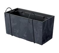 Urbi Case Beton Effet W Pot, Dimensions (mm) 395x185x195, couleur anthracite