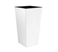 Urbi tall pot 16,3 litres, en plastique, 22 x 22 x 42 cm en couleur blanc