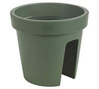 Urbliving Jardinière en plastique pour balcon ou jardin Rond.