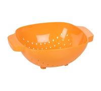 URBN-CHEF Passoire en plastique en maille pour aliments, pâtes, riz, légumes, panier de cuisine (orange)