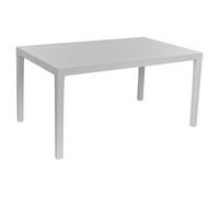 URBN GARDEN Grande table de salle à manger de jardin réglable en plastique, 10 places, pour extérieur, terrasse et terrasse, polyvalente, résistante aux intempéries, idéale pour les réunions de