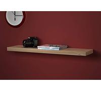 Urbn-Living Étagère murale flottante en bois, Bois dense, chêne, 2 x 90cm