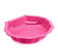 URBN-TOYS Bac à sable en plastique en forme de coquillage pour jardin, piscine (1, rose)