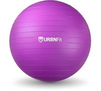 URBNFit Ballon d'exercice et de Yoga en Plusieurs Tailles pour entraînement, Grossesse, équilibre - Anti-éclatement avec Pompe Rapide - Chaise pour Bureau, Maison, Salle de Sport - 66 cm - Violet