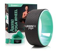 URBNFit Roue de Yoga Combo Kit -12 "Roller conçu pour Dharma Roue de Yoga Pose - pour Étirer et renforcer la Flexibilité