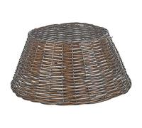 URBNLIVING Jupe de sapin de Noël en rotin naturel tissé - Grand format (marron)