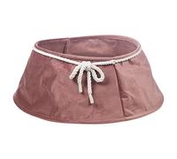 URBNLIVING Jupe de sapin de Noël en velours pour décoration de sol (rose)