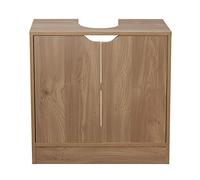 URBNLIVING Meuble de rangement sous vasque de salle de bain sur pied (chêne)