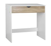 URBNLIVING Petite coiffeuse en bois à 1 tiroir pour chambre à coucher