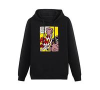 URBREW Roy Lichtenstein Art Retro Comic Warhol Sweet Dreams Baby ! Mens Sweatshirts Black Unisex Mens Pullover Hoodies L
