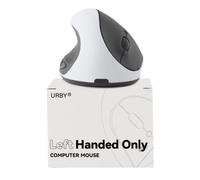 Urby Souris pour gaucher sans fil, ergonomique, verticale. Également comme souris de jeu pour gaucher. Compatible avec Windows/macOS, ordinateur portable, PC. [Type C et USB] [Batterie incluse, mise à