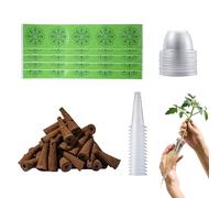 URBZUE 60 éponges de Culture - Recharge hydroponie kit Complet : 20 paniers, 20 couvercles, 60 étiquettes. Idéal pour Potager intérieur & systèmes hydroponiques.