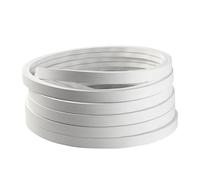 URCheers Profilé flexible en silicone - 12 x 12 mm - Barre LED et diffuseur - Encastrable - Souple et flexible - Pour bandes LED jusqu'à 8 mm - Étanche IP65 - Éclairage 120° (5 m)