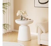 URCheers Table d'appoint ronde moderne, table de salon Ø 40 cm, hauteur 44 cm, pas de montage nécessaire, table basse moderne, table de chevet pour salon, chambre à coucher, terrasse