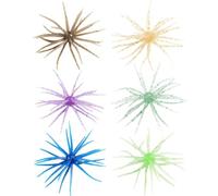 Urchin Baits 6 Leurres Artificiels Réalistes Souples Flottants | Appâts Oursin pour Pêche au Bar pêche en mer jigging trolling casting camping lac ruisseau eau de mer peu profonde
