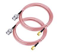urcianow Cable d'Antenne Adaptateur BNC Mâle à SMA Mâle RG316 2m Câble Coaxial SMA BNC Mâle-Mâle De Haute Qualité à Faible Perte pour Portable Caméras GPS BMCC Vidéo Radio le 2G 3G 4G 5G WiFi (2pcs)
